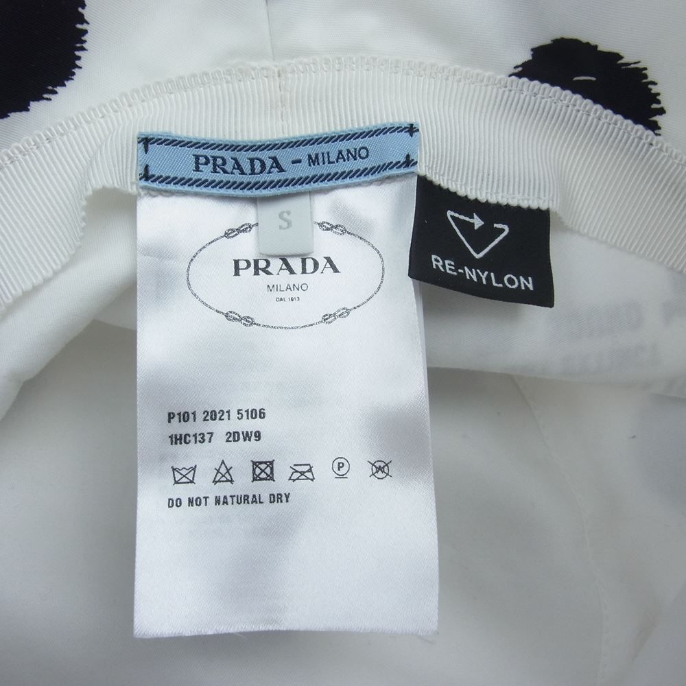 PRADA プラダ 帽子 21SS Re Nylon Dot Bucket Hat ナイロンドット