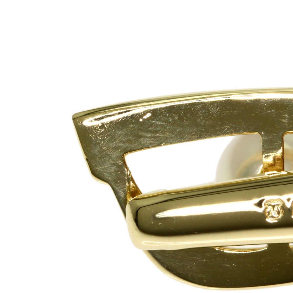【31-12】【MIKIMOTO】アコヤパール　タイピン【中古】【K14YG】 MIKIMOTO - MIKIMOTO アコヤパール 真珠 タイバー タイピン