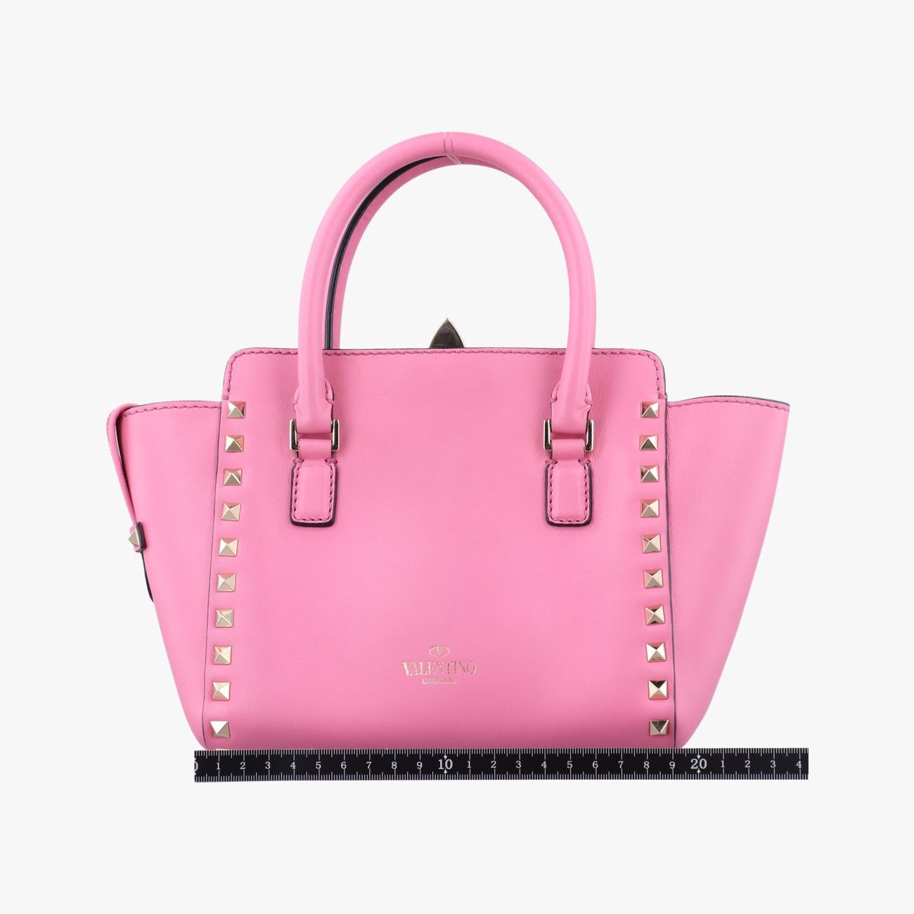 ヴァレンティノValentinoロックスタッズ ピンク レザー 製番不明