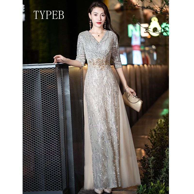 パーティードレスブライズメイドロングドレスかわいい披露宴キラキラパ二次会結婚式ドレスドレスお誕生日花嫁演奏会お呼ばれ