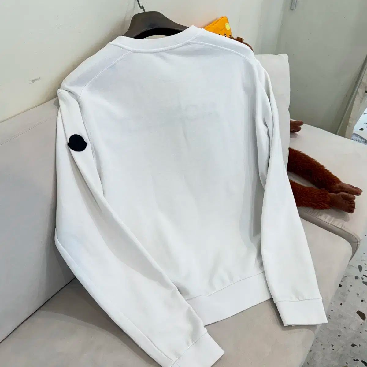 Moncler モンクレール　ナイロンとコットンのコンビパーカー　カーキ MONCLER モンクレール カットソー レディース W/HODIE SWEATWER