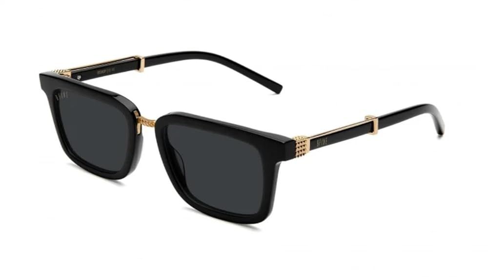 [9FIVE] 国内正規品 EYEWEAR BISHOP Black u0026 24K Gold Sunglasses ビショップ/ブラックu002624Kゴールド / サングラス