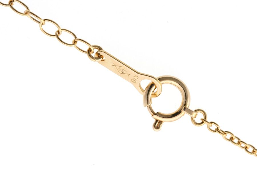 タサキ / TASAKI ネックレス K18YG ダイヤモンド 0.15ct ～42 cm  