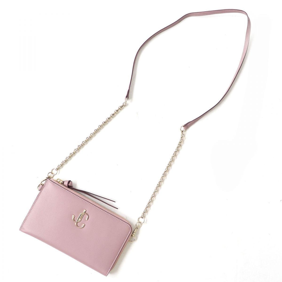 未使用品△JIMMY CHOO ジミーチュウ 116889 JOLLY ジョリー JCロゴ 