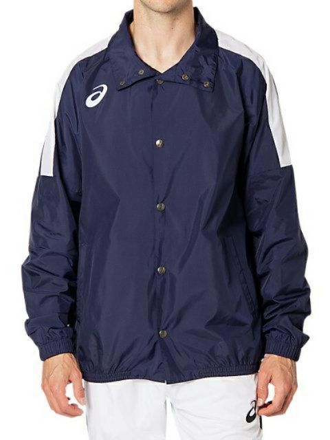 asics アシックス 18 JACKET ピーコート XL 2063A188 400 | スポーツ スポーツウェア トップス 上着 ジャンパー ウオームアップ 総裏メッシュ ウエア ユニセックス フィットネス スポーツ用品 バスケ