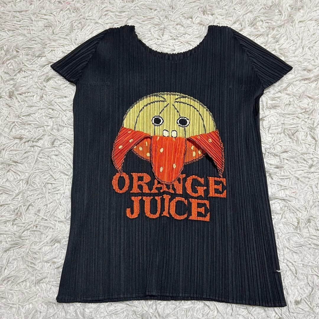 PLEATS PLEASE orange juice カットソー Tシャツ 3