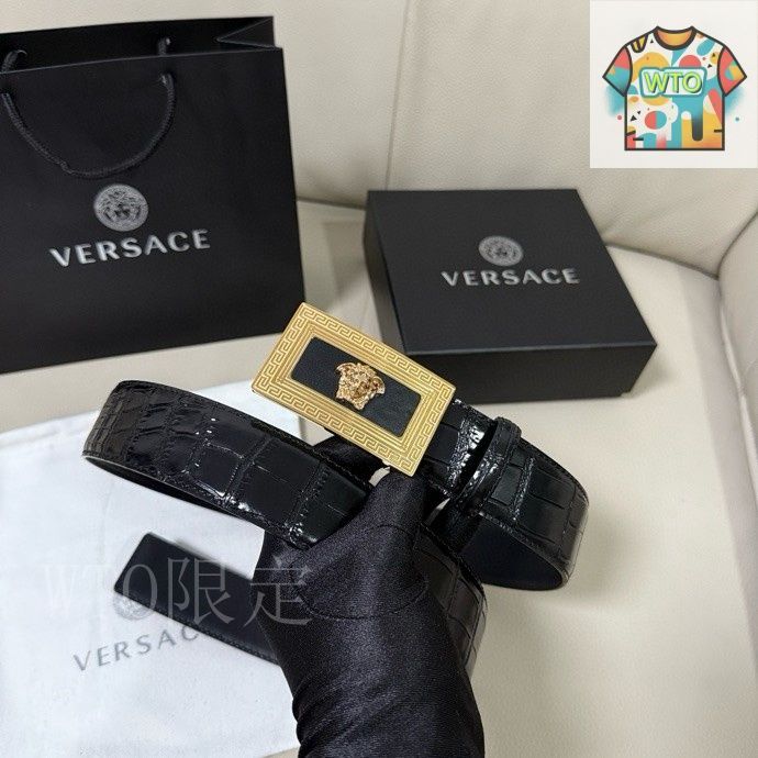 今日特価】Versace MEDUSA ヘッドレザーメンズベルト-2 - メルカリ