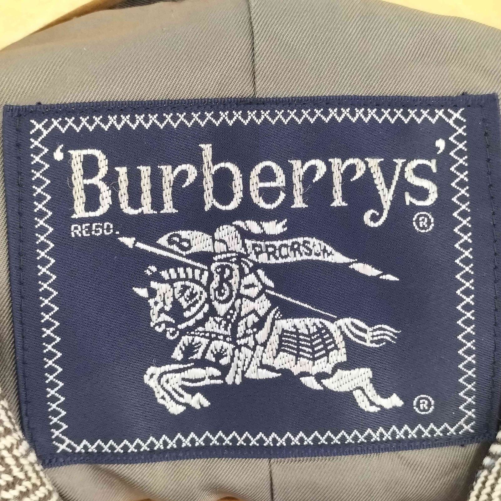 バーバリーズ BURBERRYS ヘリンボーン柄 ステンカラーコート