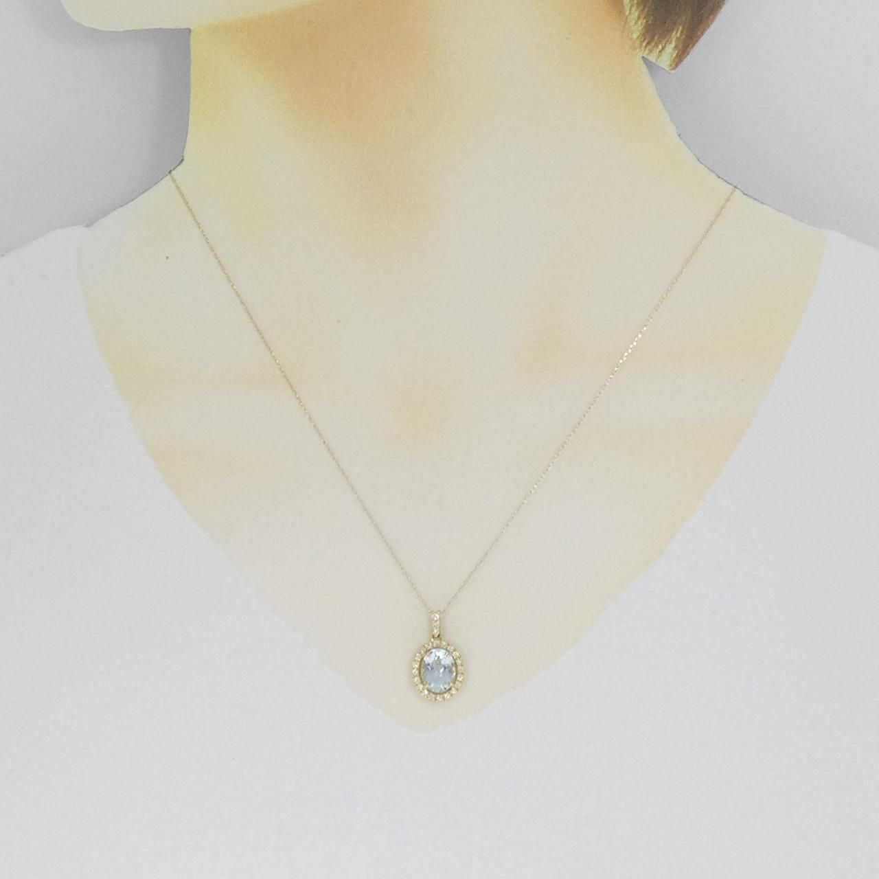 新品】K18YG アクアマリン ネックレス 1.56CT - メルカリ 