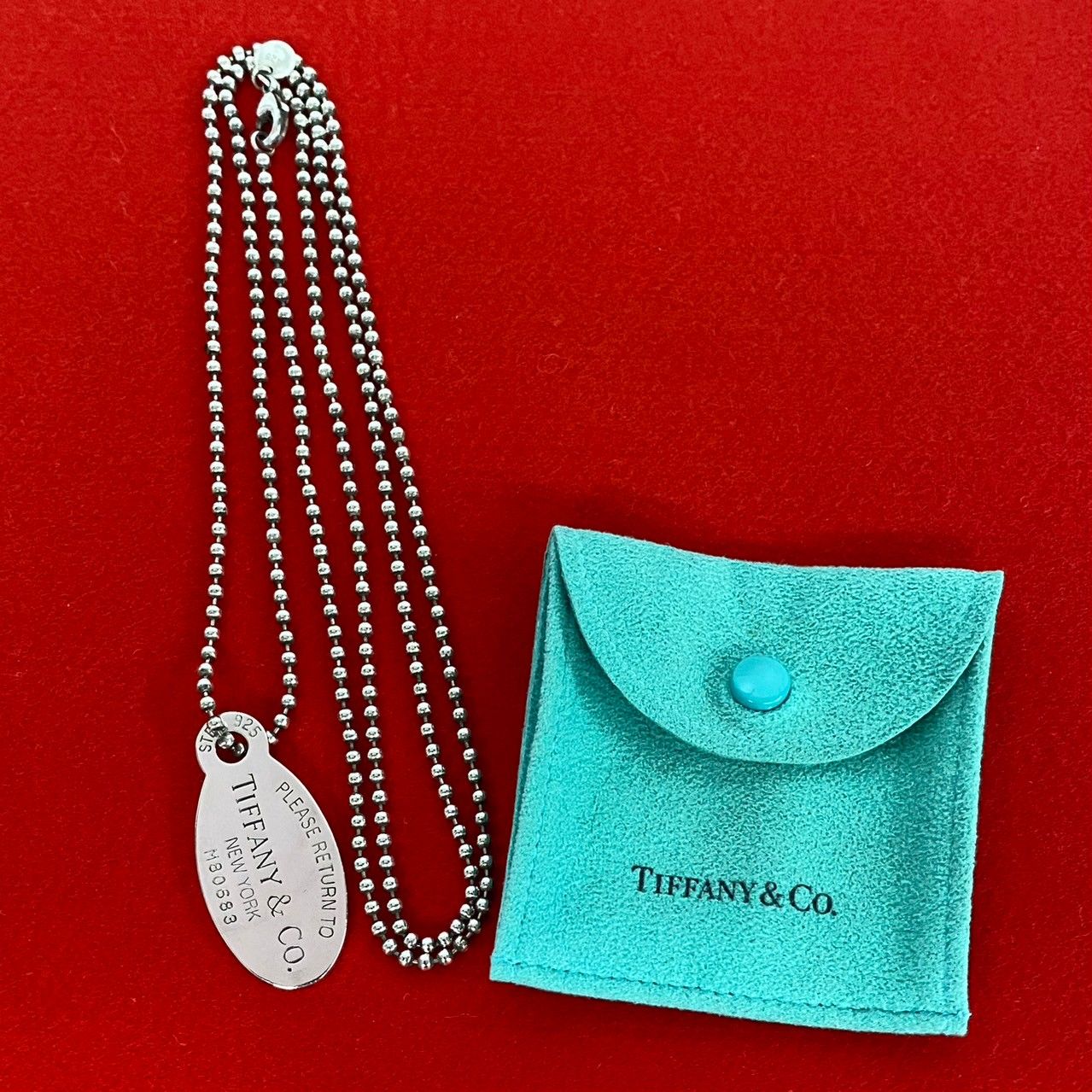 極 美品 TIFFANY&Co. リターントゥ ティファニー オーバル ネックレス シルバー925 チェーン ペンダント チョーカー アクセサリー  329-2 - メルカリ