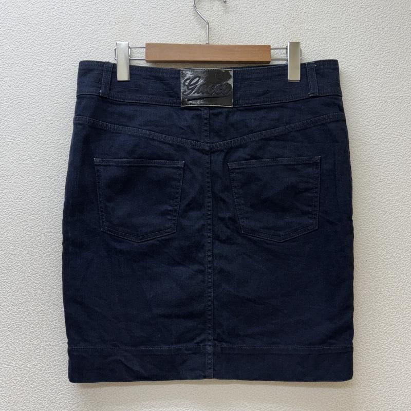 GUCCI グッチ スカート ミニスカート 235973 XZ355 イタリア製 ストレッチ デニム ミニ スカート インディゴ