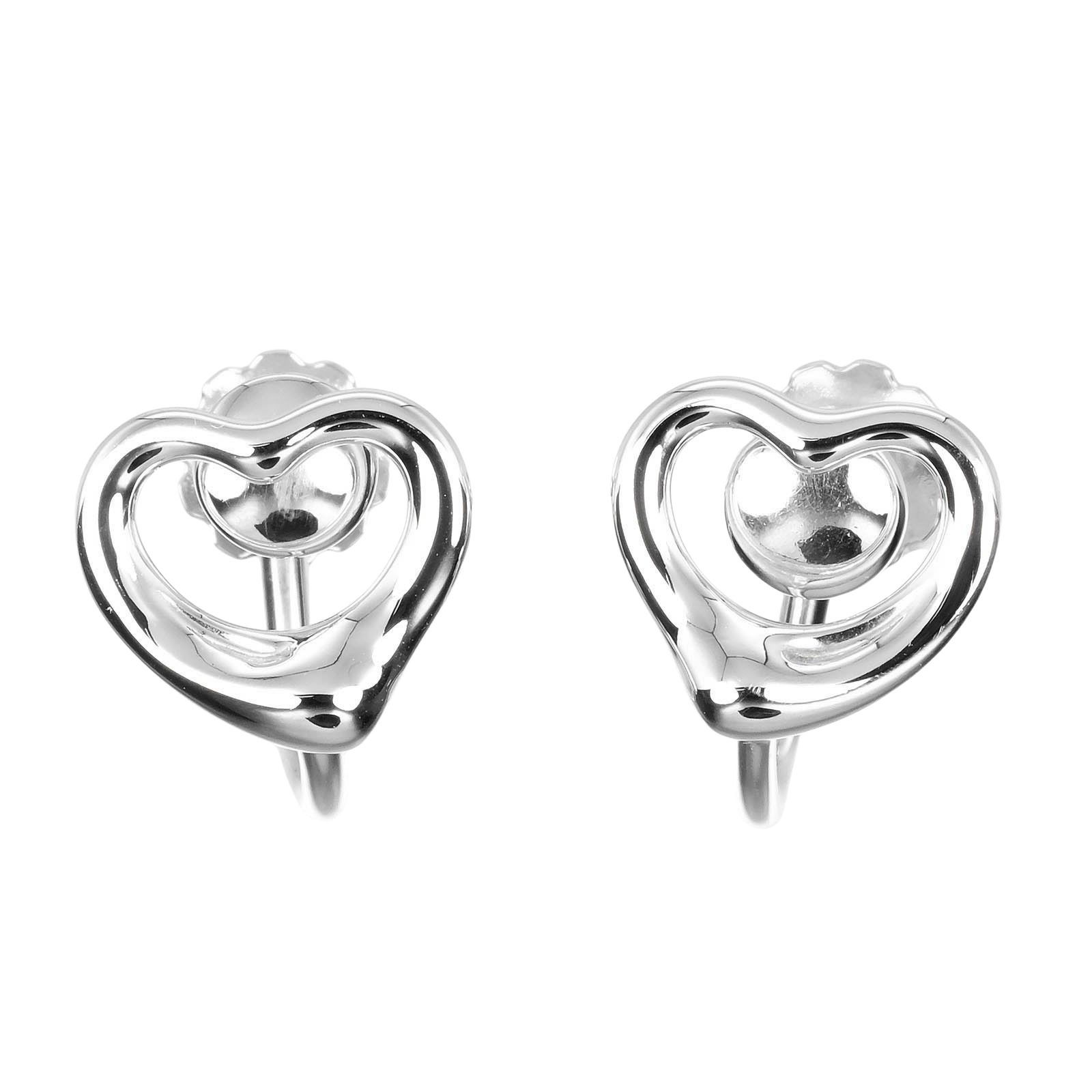 TIFFANY-Co. ティファニー オープンハート シルバー925 レディース 2.5g イヤリング