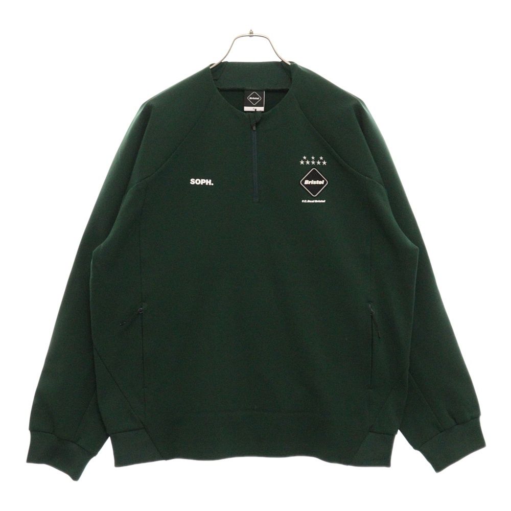 F.C.R.B.|F.C.Real Bristol|FCRB エフシーアールビー|エフシー ルブリストル 25SS PDK HALF ZIP TOP ハーフジップ トラックジャケット グリーン FCRB-250032