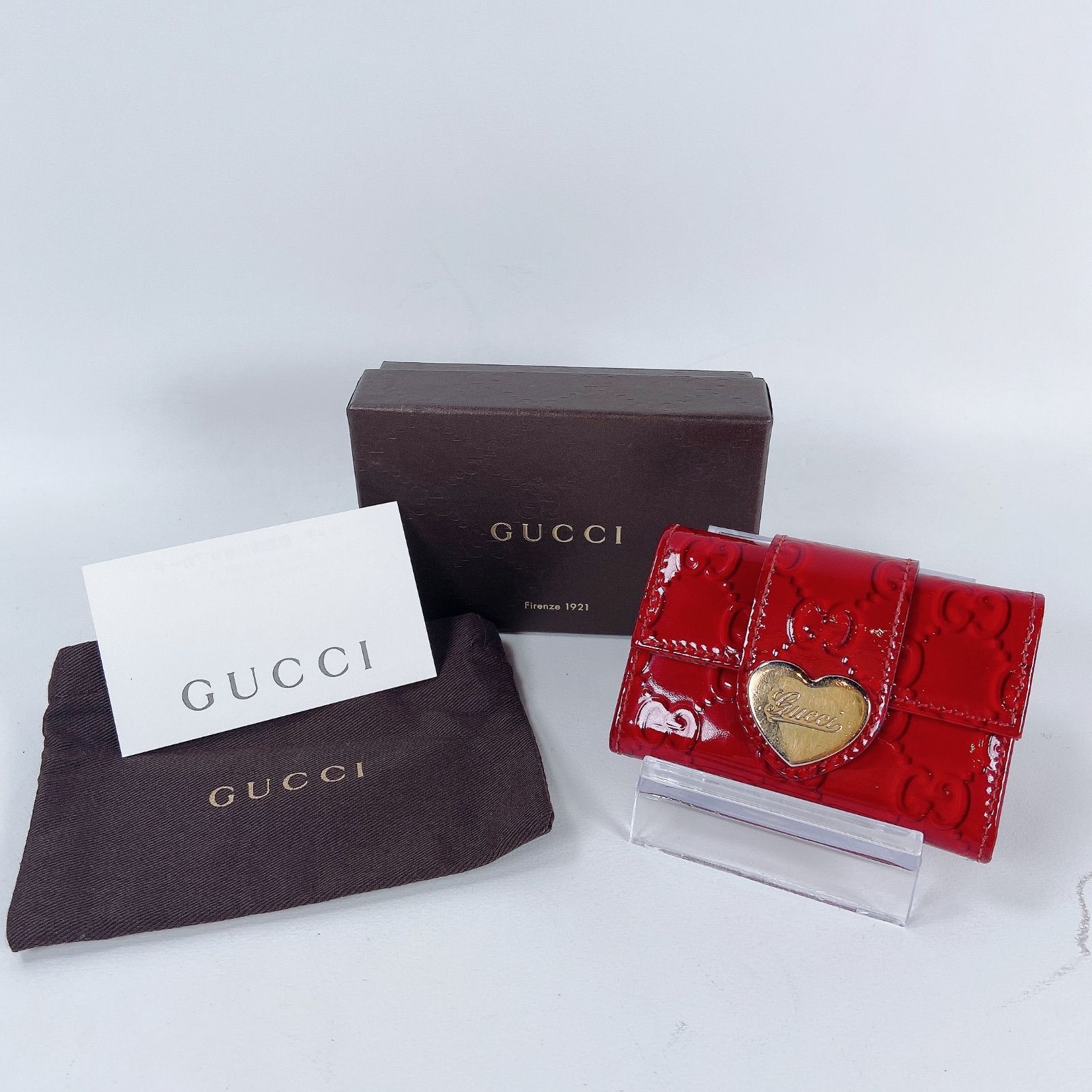 GUCCI グッチ キーケース グッチシマ ラブリーハート ゴールド金具