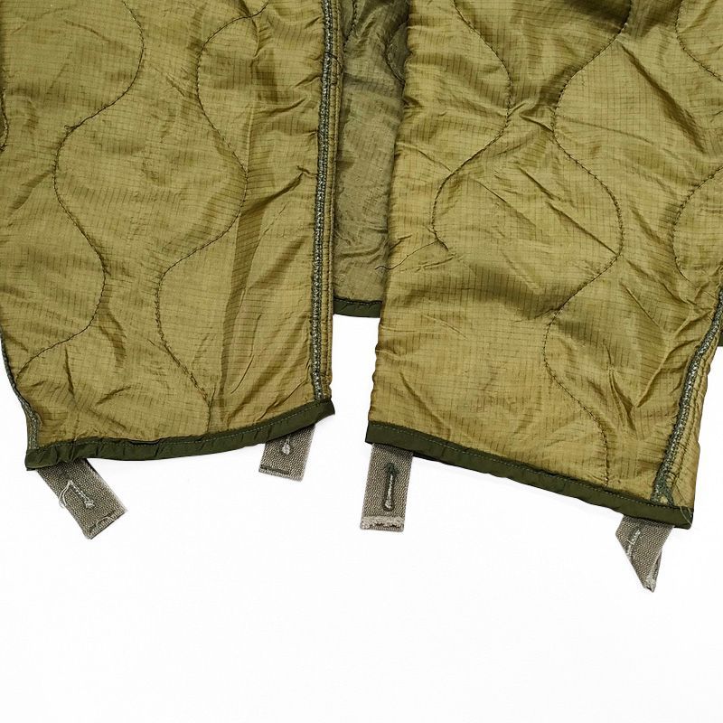 70's アメリカ軍 M-65 フィッシュテールパーカ キルティング ライナー サイズ：S オリーブ U.S.ARMY M-65 Fishtail Parka Quilting Liner Coat 中綿 【中古】