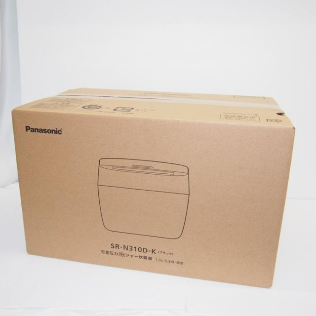 未開封 Panasonic 可変圧力IHジャー炊飯器 1.0L 5.5合 炊き SR-N310D-K おどり炊き 炊飯器 ∴WK1940