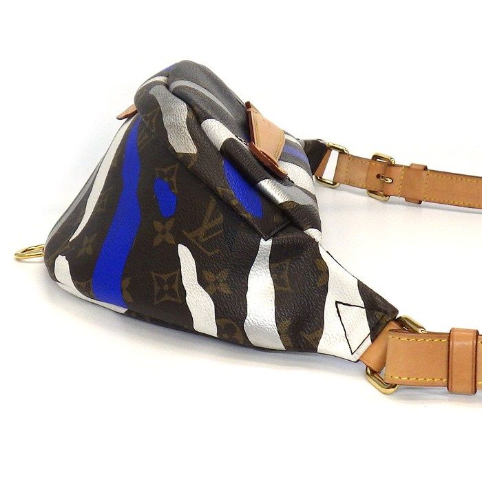 ルイ・ヴィトン Louis Vuitton ボディバッグ リーグオブレジェンド コラボ バムバッグ M45106 ブラウン ブルー LV×LOL モノグラムキャンバス 【中古】 ルイ・ヴィトン Louis Vuitton ボディバッグ リーグオブレジェンド