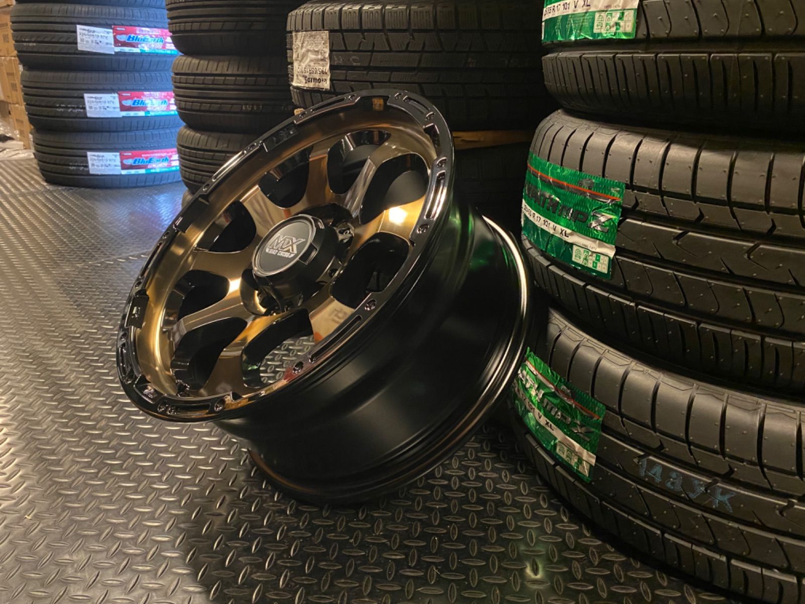 ◇新品◇17inch×8.0J ブロンズホイール4本 プラド・ハイラックス・FJ 