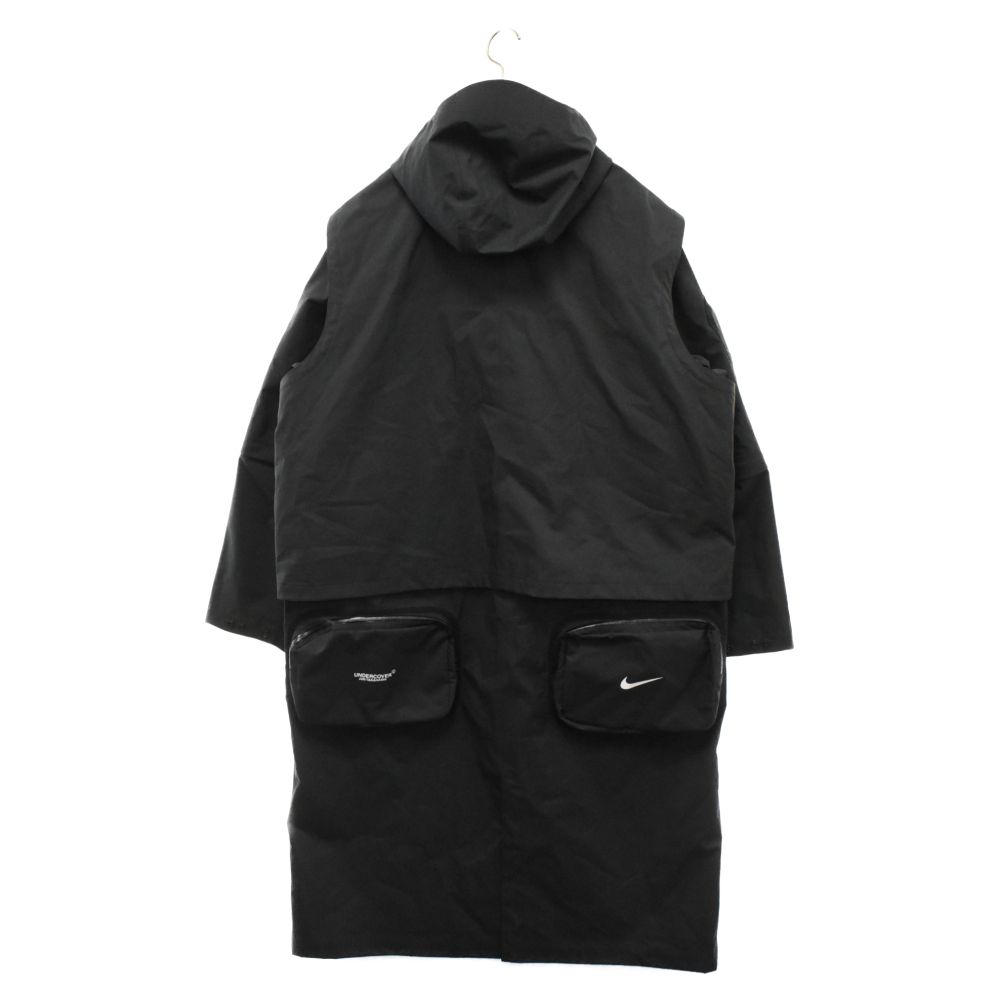 NIKE (ナイキ) ×UNDERCOVER アンダーカバー 2-in-1 Parka Jacket 撥水コート フードパーカー ロングコート  ブラック CW8017-010 - メルカリ