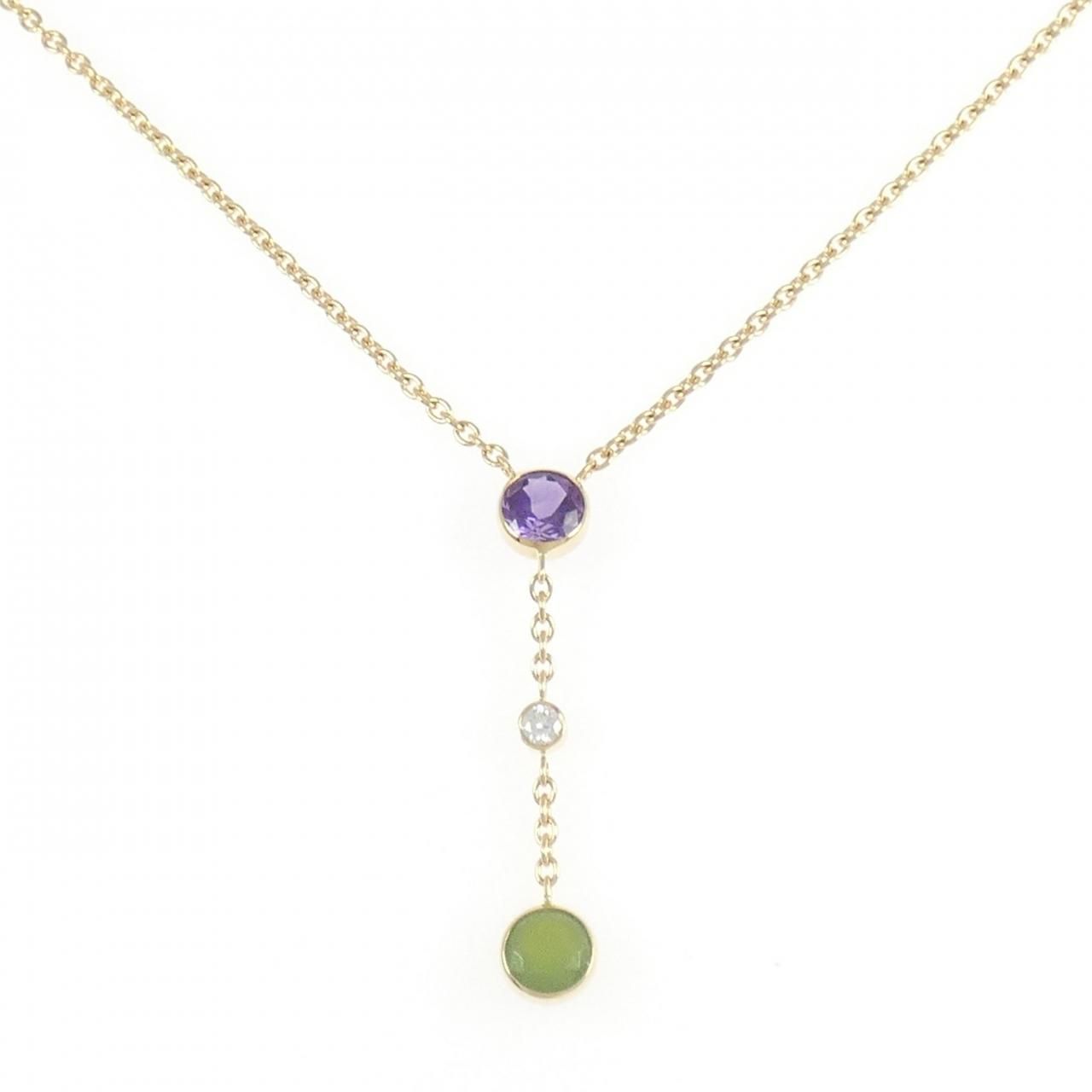 ショーメ カラーストーン ネックレス