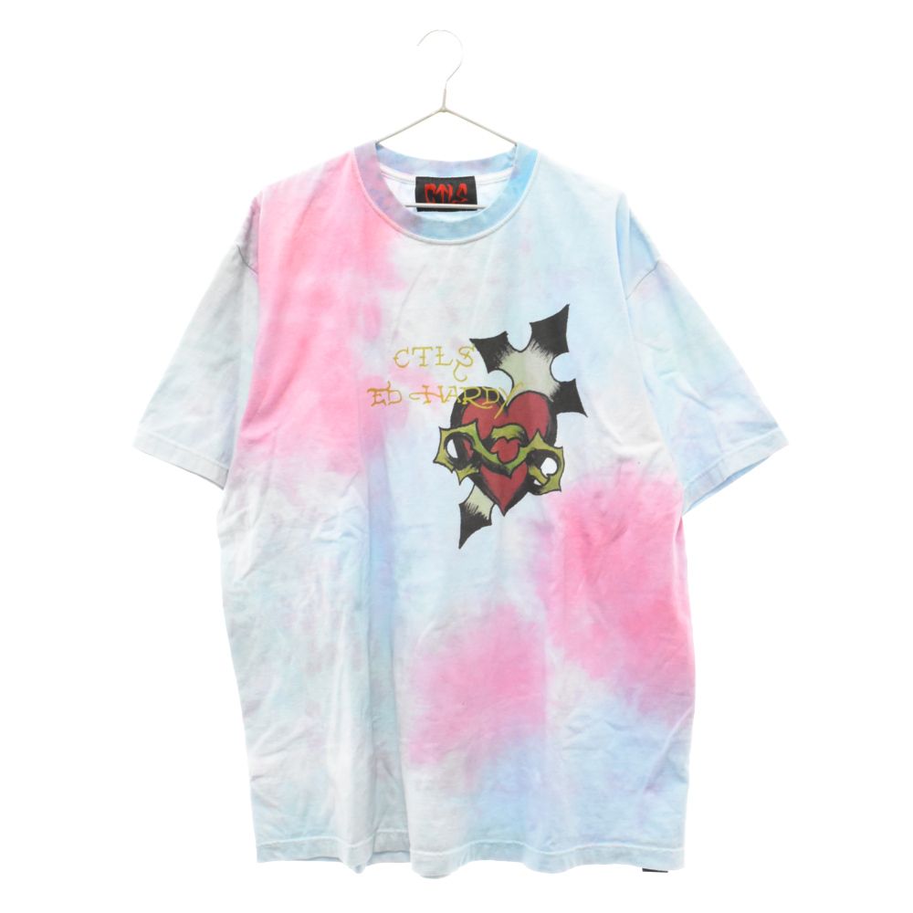 cvtvlist (カタリスト) ×Ed Hardy ロゴプリントクルーネック半袖Tシャツ 210111EH07 エド ハーディー マルチ - メルカリ