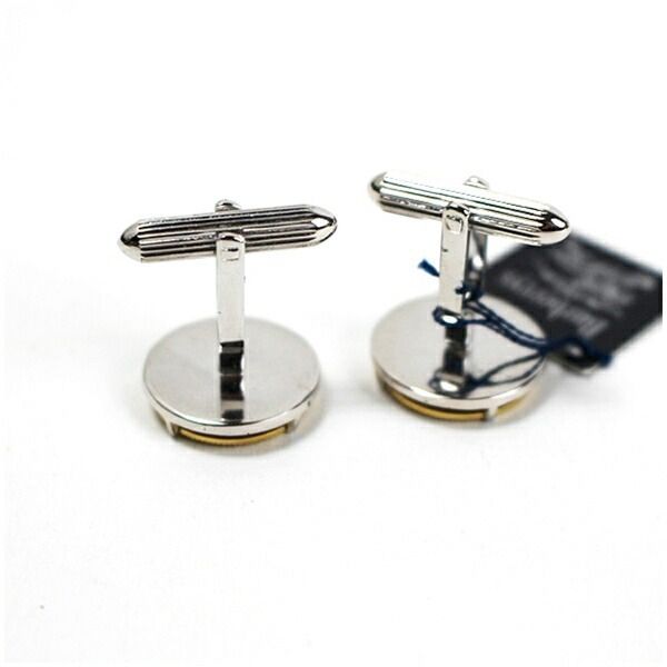 バーバリー カフス 未使用 シルバー×ゴールド 中古 Sランク 極美品  