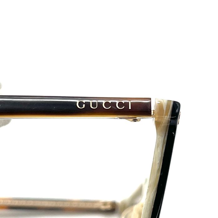 GUCCI グッチ ロゴ べっ甲 度付き プラスチック 眼鏡 eH0587N KANDAIZUMI_COM