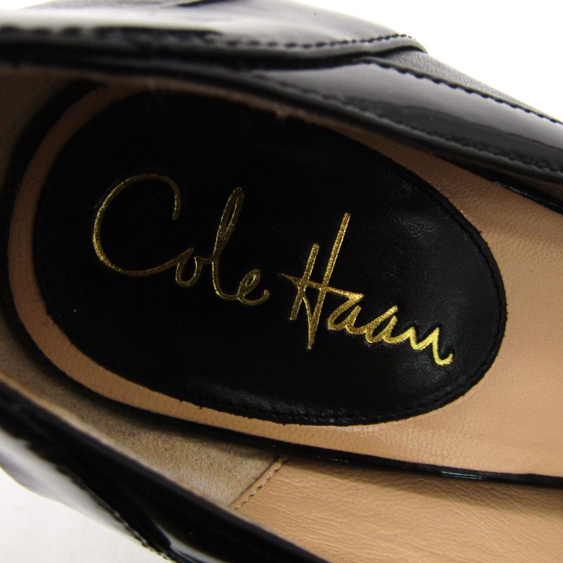 コールハーン パンプス ポインテッドトゥ ハイヒール ブランド シューズ 靴 黒 レディース 8Jサイズ ブラック COLE HAAN 【中古】