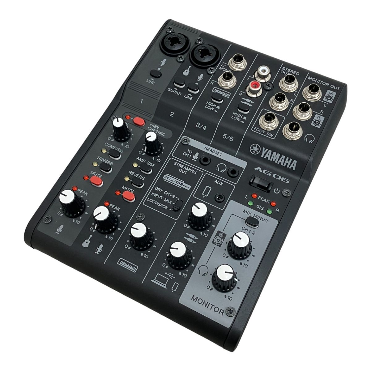 YAMAHA AG06MK2 ライブ ストリーミング ミキサー オーディオ
