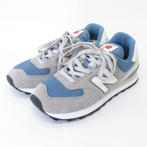 New Balance 574グレー⁄ブルー スニーカー 27.5cm New Balance 