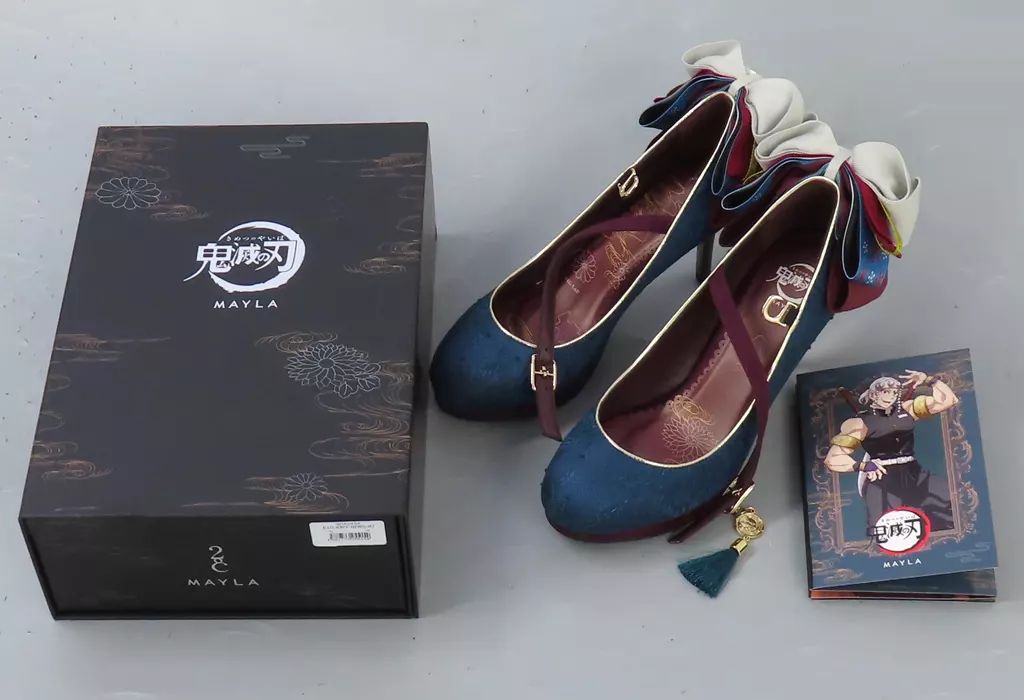 【】シューズ 宇髄天元 アイコニック シューズオブジェ パンプス ターコイズ 36サイズ 「鬼滅の刃×MAYLA」