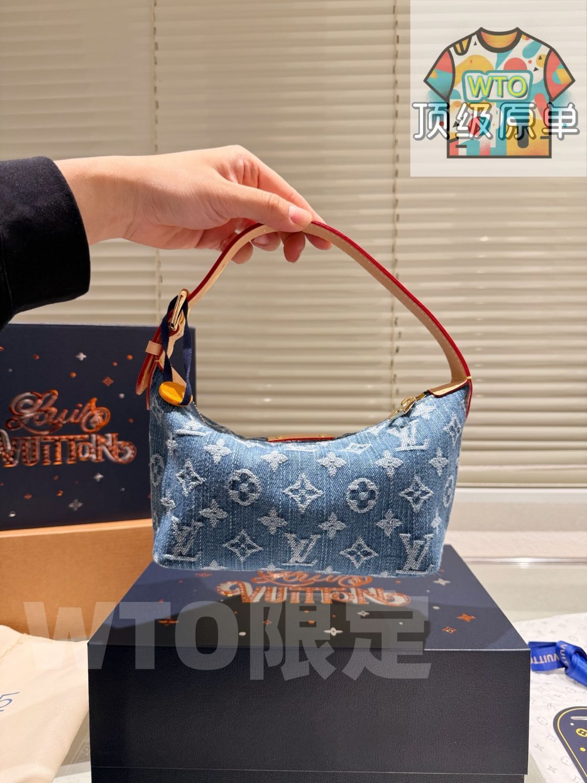 今日 LV Denim Underarm Bag エルヴィー デニム アンダーアーム バッグ サイズ 17×11cm -WTO輸入 DECORATOM_COM_BR