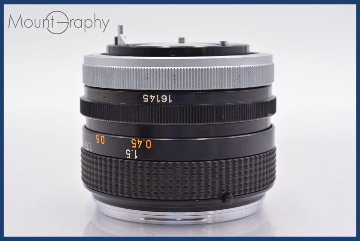 ★美品★キャノン CANON NEW FD 50mm F1.4 ★前後キャップ★ ☆極上美品☆ キヤノン Canon FD 50mm F1.4 前後キャップ&レンズ