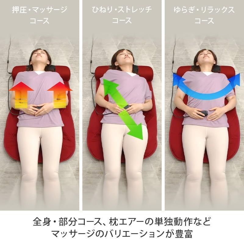 ナガラックスフィッテ マッサージ ストレッチ エアー ひねり押圧