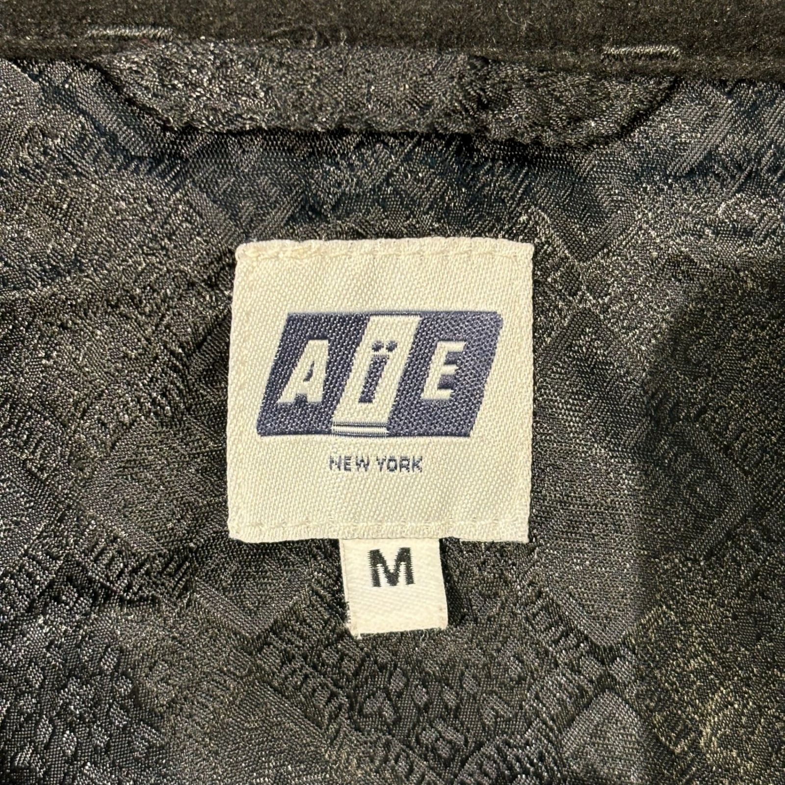 AiE (エーアイイー) EZ JACKET SNAKESKIN FLOCKING PRINT メンズ 