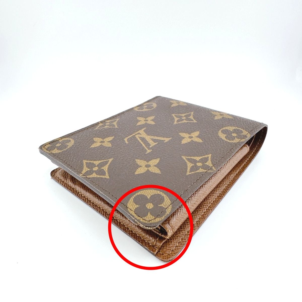 ルイヴィトン M60026 二つ折り財布 ブラウン LOUIS VUITTON