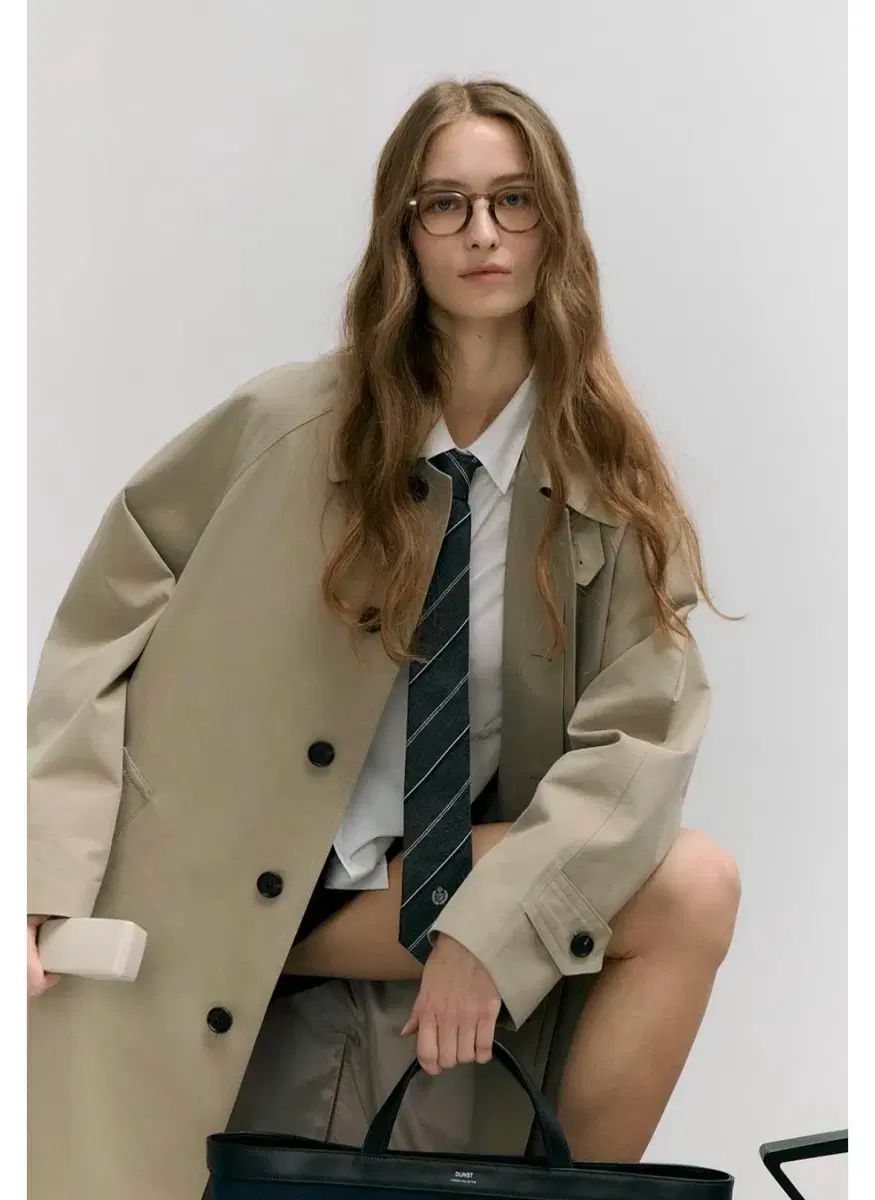 Dunst ダンスト トレンチマックコート カーキ M