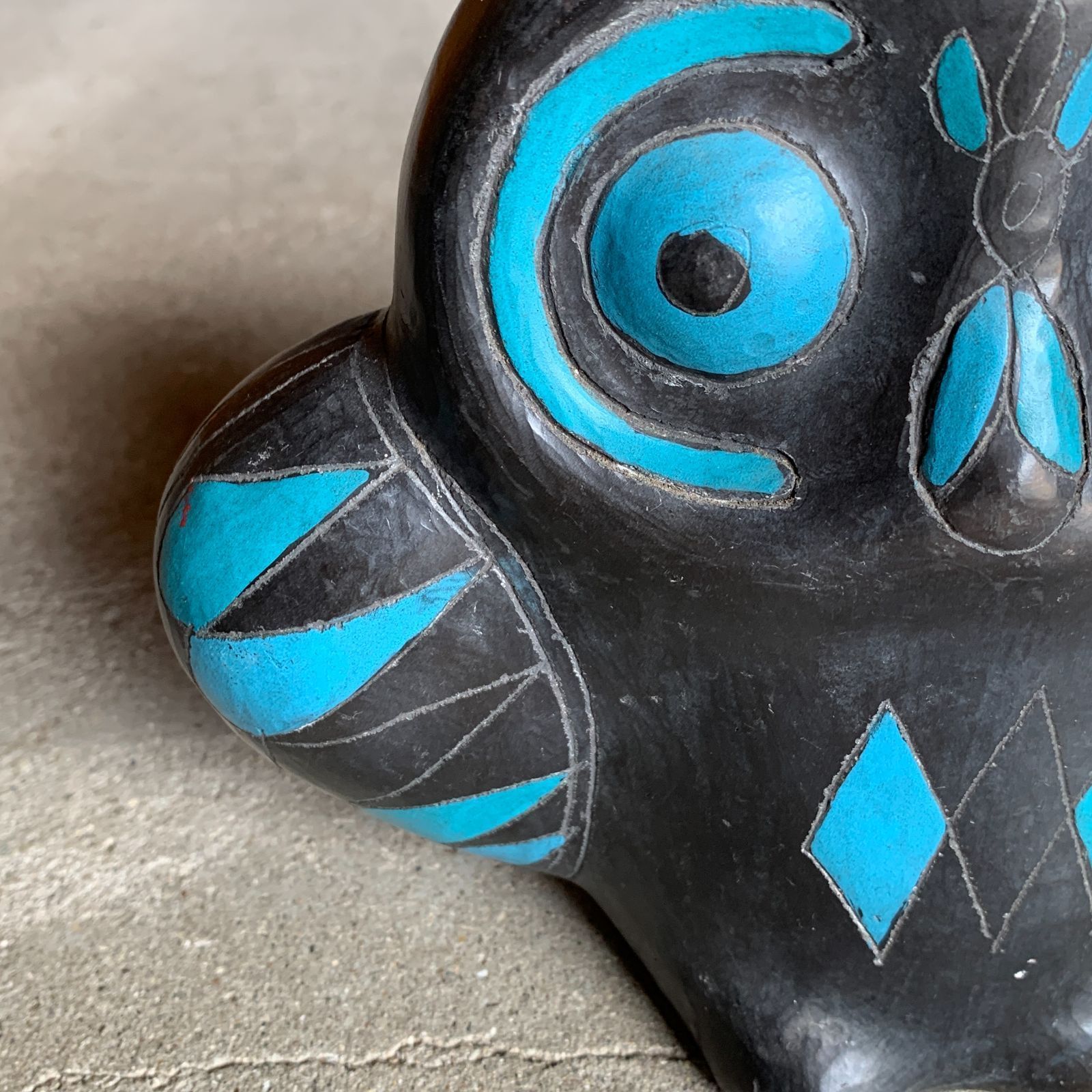 メキシコ ヴィンテージ フクロウ オアハカ 置物 オブジェ フォークアート HM-0139