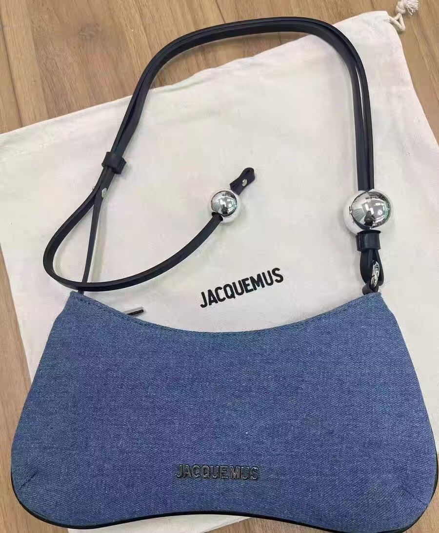 ジャックムス JACQUEMUS レディース  ビーズショルダーバッグで トートブルー