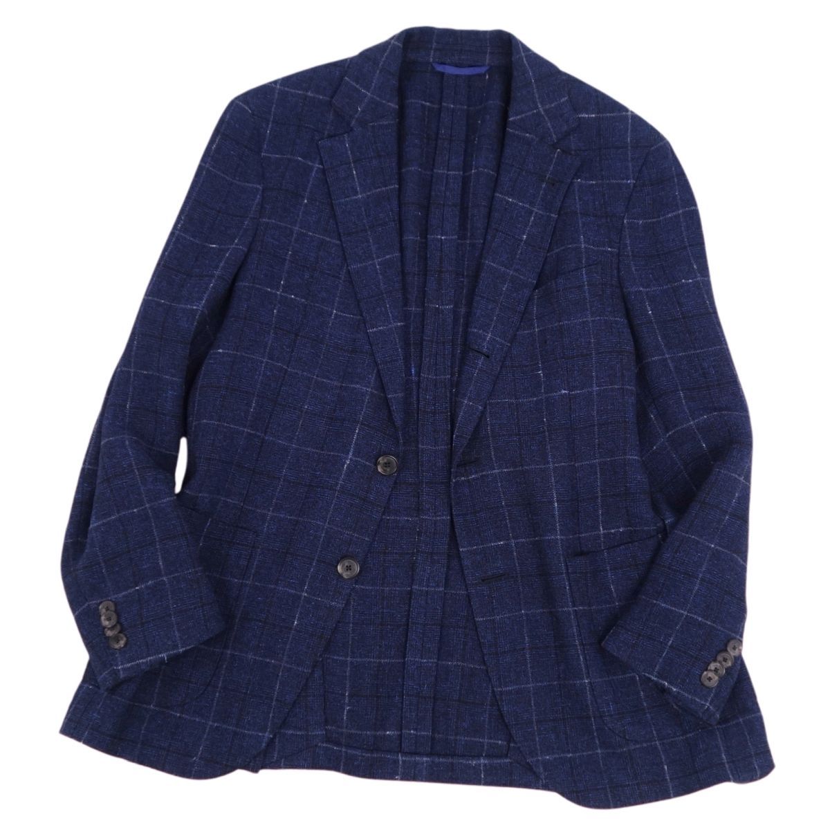美品 エトロ ETRO ジャケット テーラードジャケット チェック柄 