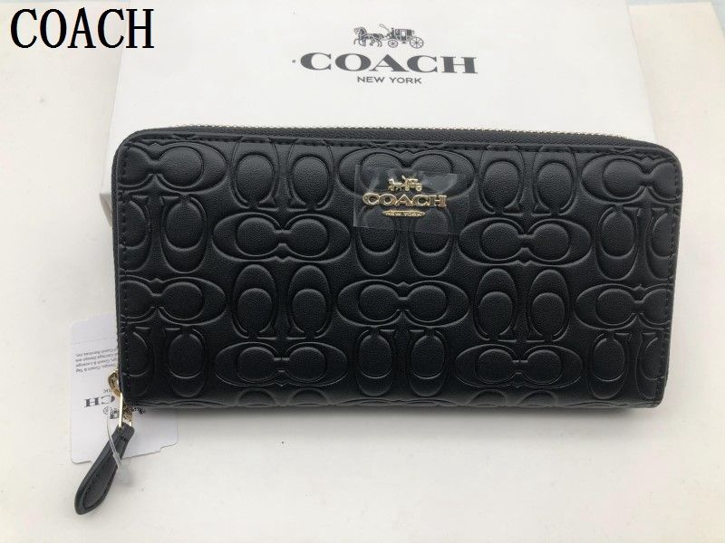 コーチ 長財布 COACH 財布 ブラック シグネチャー アコーディオンラウンドジップウォレット メンズ  財布 贈り物 187C  F39631新品 未使用  xj0001