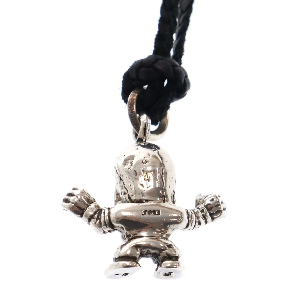 クロムハーツフォティ ハリスティータペンダント シルバーネックレスレザーブレード CHROME HEARTS (クロムハーツ) FOTI HARRIS TEETER フォティ ハリス