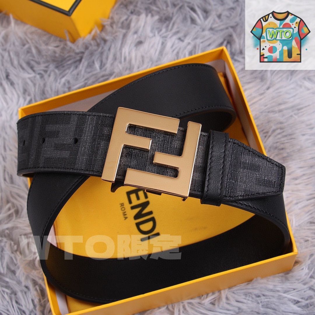 正規品☆フェンディ☆ベルト FFベルト レザー ブラック | Fendi