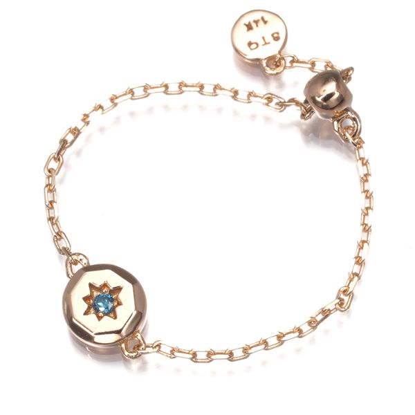 ストーンヘンジ リング ブルーダイヤ ダイヤモンド チェーン  