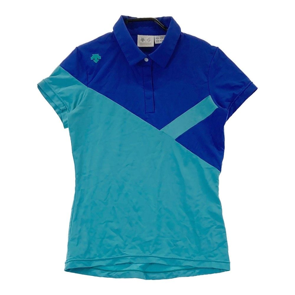 サイズ：S DESCENTE GOLF デサントゴルフ 半袖ポロシャツ ブルー系