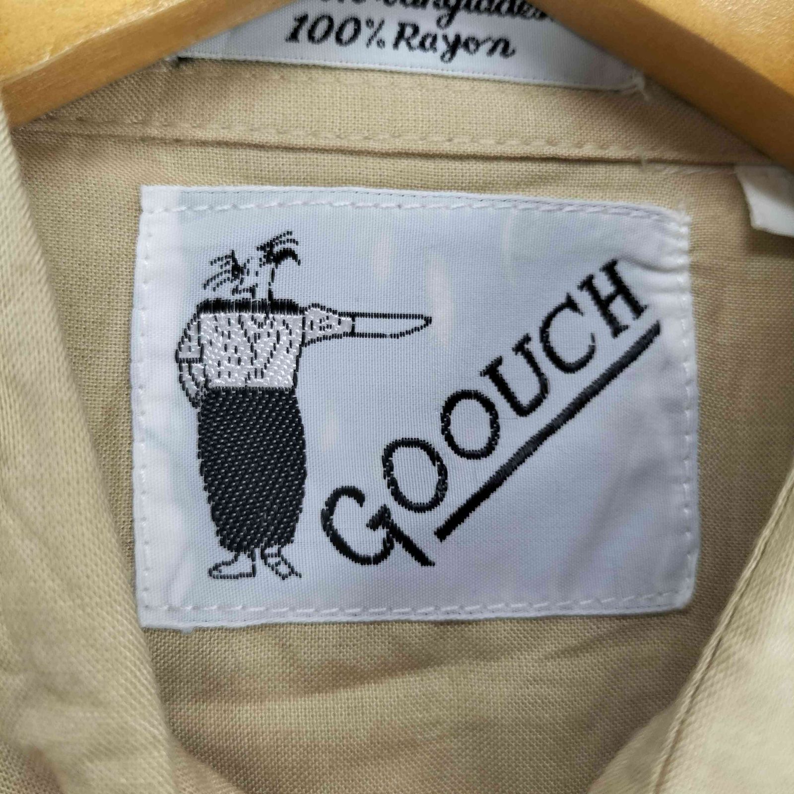グーチ GOOUCH 両フラップポケットレーヨンシャツ メンズ S