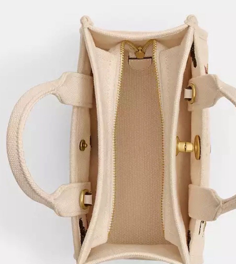 極美品 Coach カーゴトート 2way Disneyコラボ ショルダーバッグ DISNEY X COACH】カーゴ トート バッグ 20・リジェネラティブ