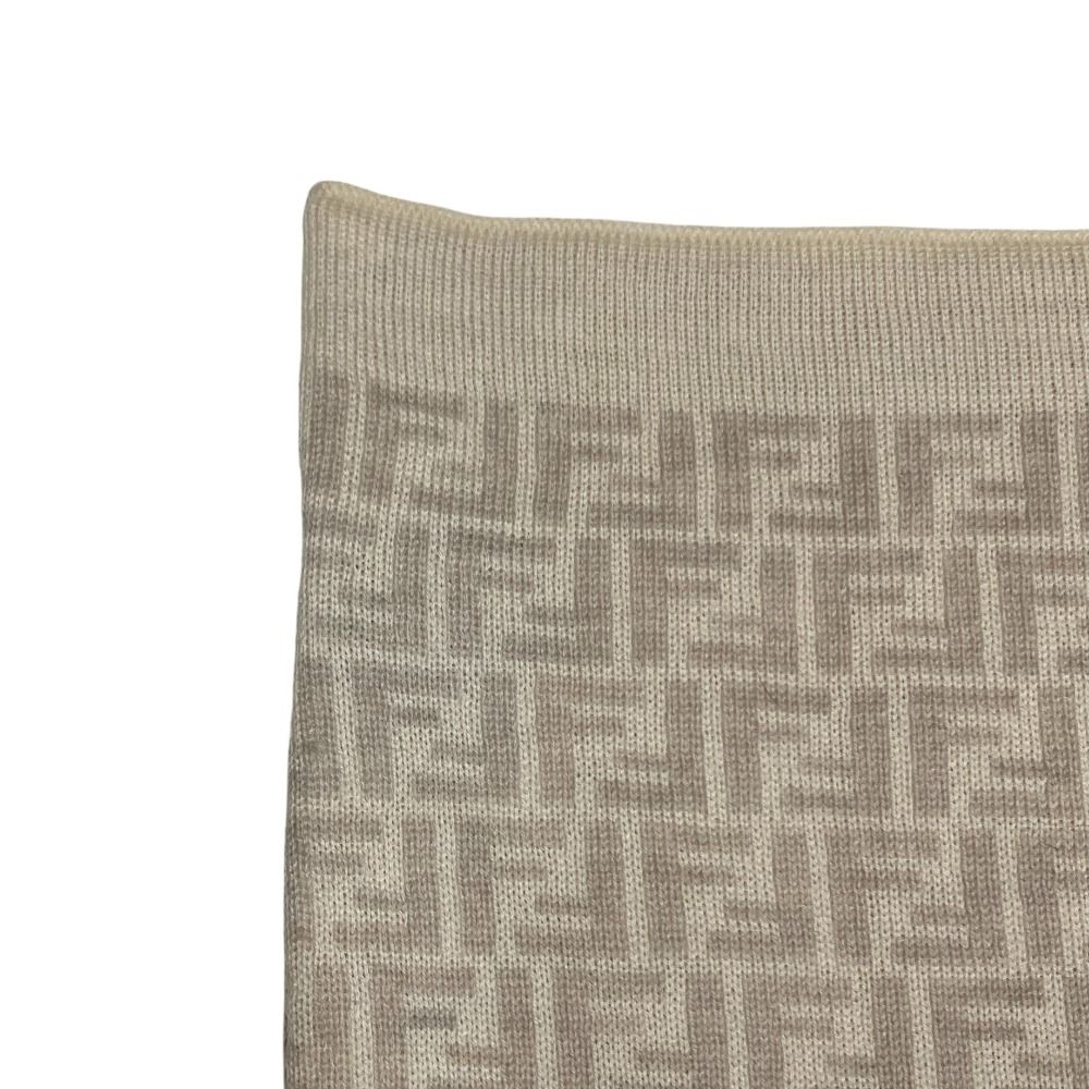 美品 FENDI フェンディ ズッカ柄 FF スヌード ネックウォーマー