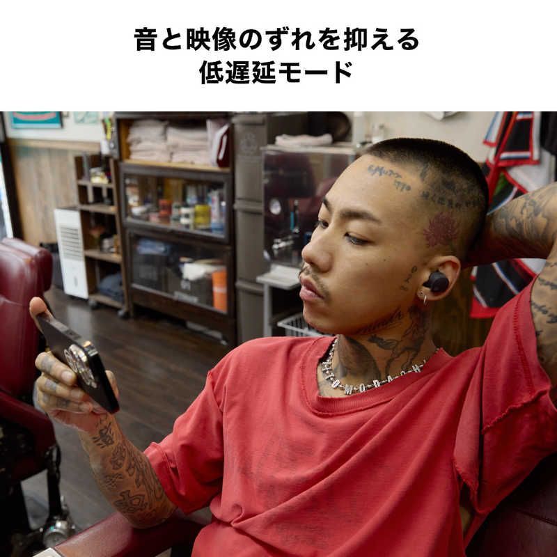 フルワイヤレスイヤホン グリーン