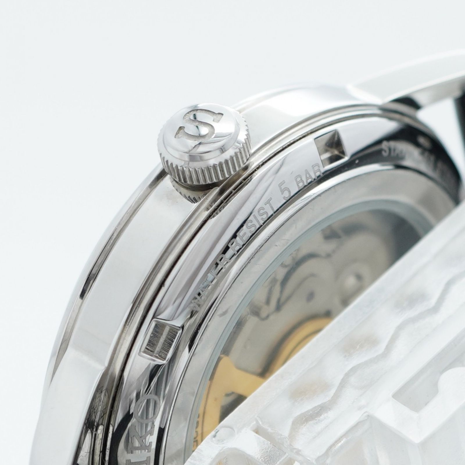 セイコー プレサージュ 4R35-04A0 ネイビー文字盤腕時計 メンズ